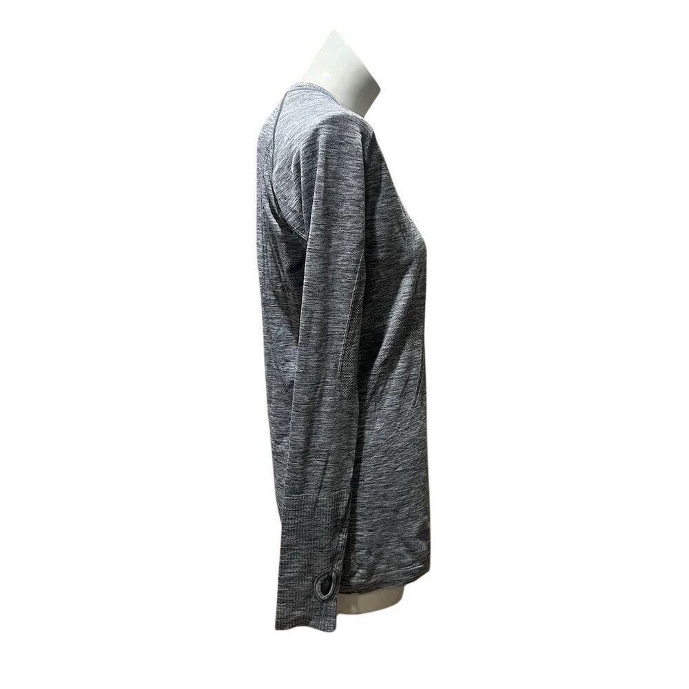 Lululemon Women's Gray Long Sleeve Activewear Top Size 12 - Picture 7 of 8